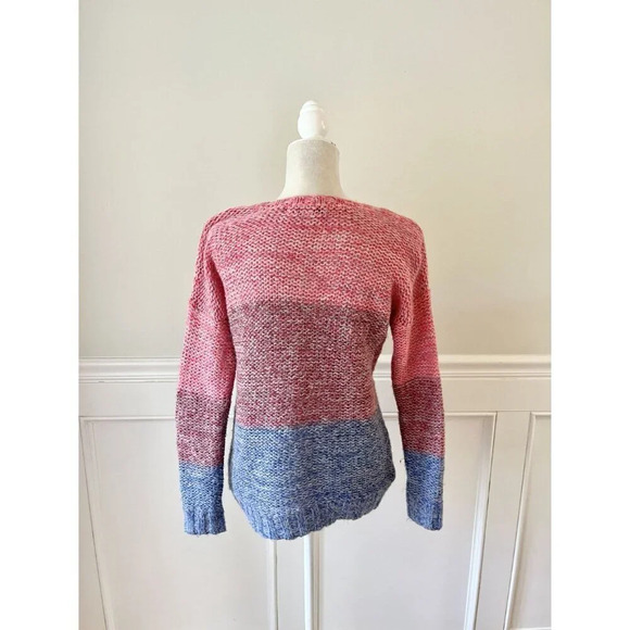 Forever 21 Pink & Blue Ombre Sweater M - Picture 3 of 4